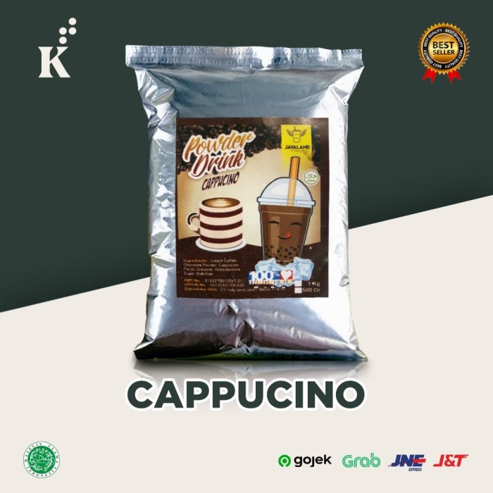 

(BISA COD) Bubuk Minuman Bubble Powder Drink Cappuccino ORIGINAL Javaland 1kg