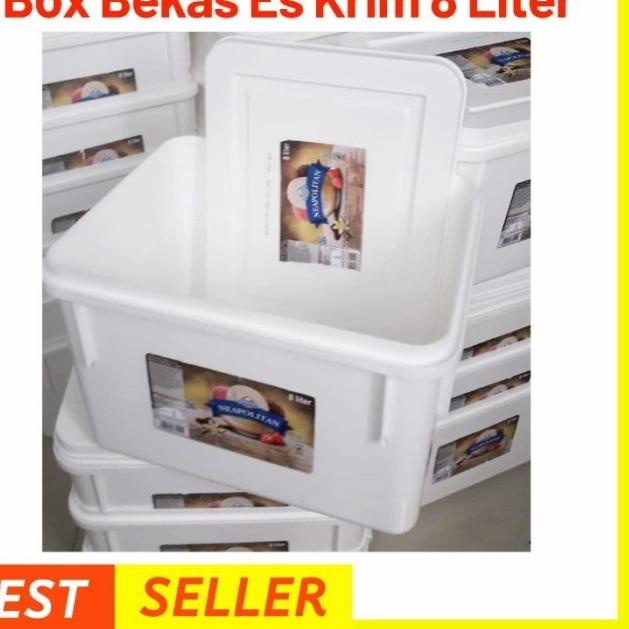WF6★ Ember Es Krim Bekas Box Eskrim Ice Cream 8 Liter Kotak Tempat Toples - polos8liter, sama8literkotak TERBAIK