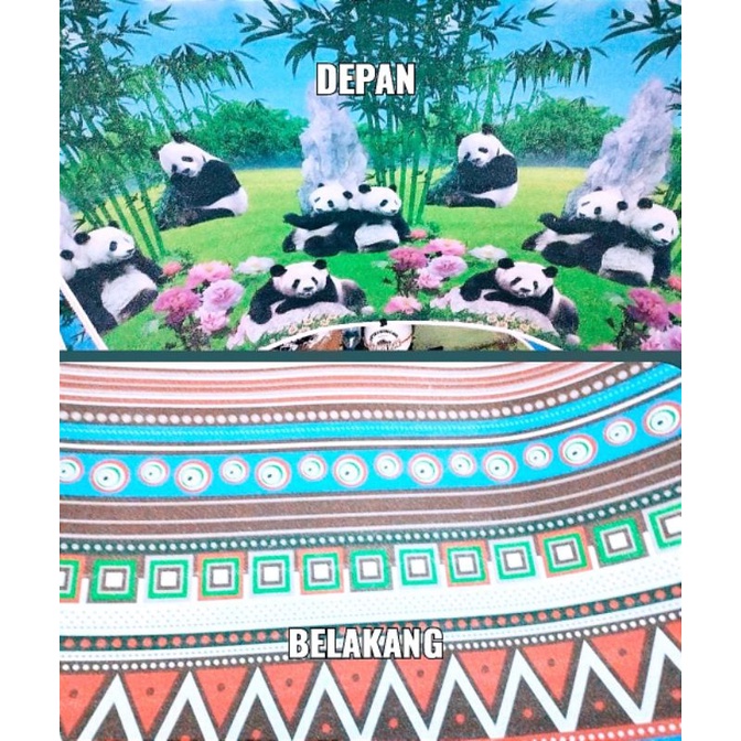 PROMO !! KARPET MOTIF BOLAK BALIK SPONS  YAKIMURA  UKURAN 180x180 cm X 0.7CM