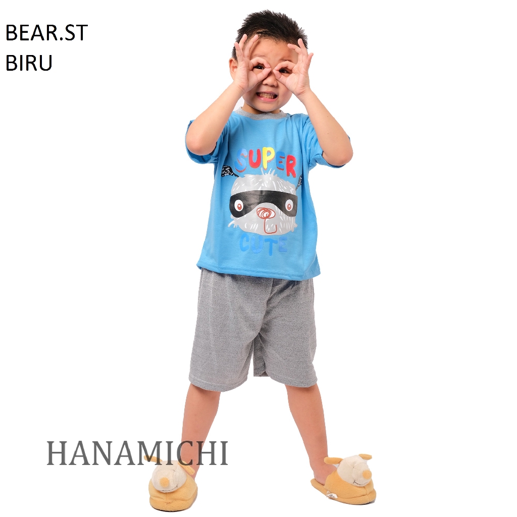 Hanamichi BEAR.ST Setelan Anak Lengan Pendek