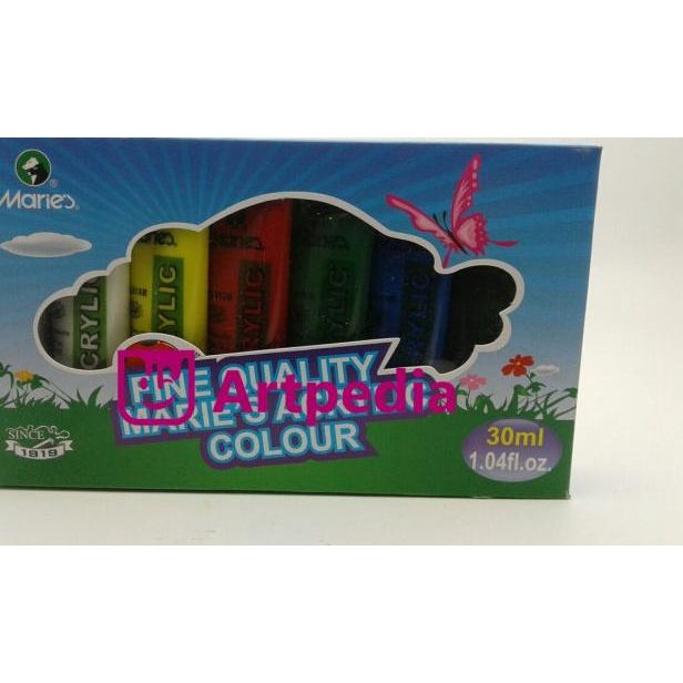 

Maries Acrylic Color Fine Quality Set 6 / Cat Akrilik Maries 81306B