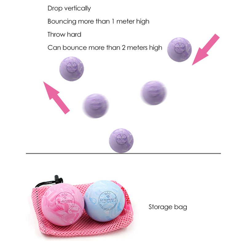 KSONE Lacrosse Massage Ball-Portable Fitness Massage Ball -Muscle Massage Roller-Relaxation Soft Massage Ball 3