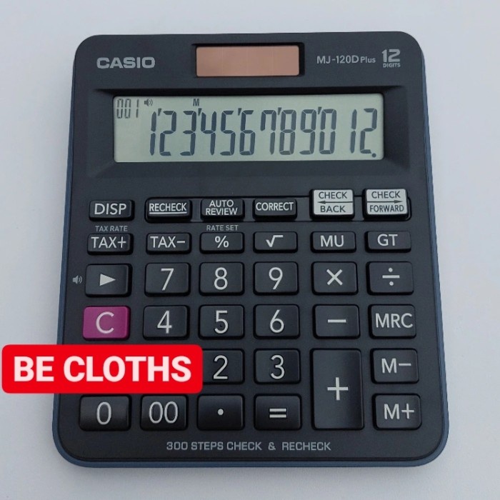 

Casio Mj-120D Plus Kalkulator Meja Office Check Correct Mj 120D