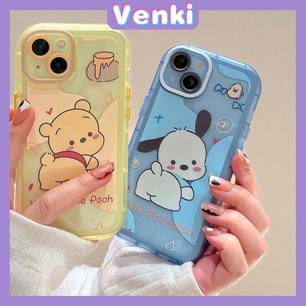 iPhone Case Silicone Soft Case Clear Case Fluorescent Color Airbag Shockproof Protection Camera Cartoon Cute Compatible For iPhone 11 Pro Max 13 Pro Max 12 Pro Max 7Plus xr XS Max