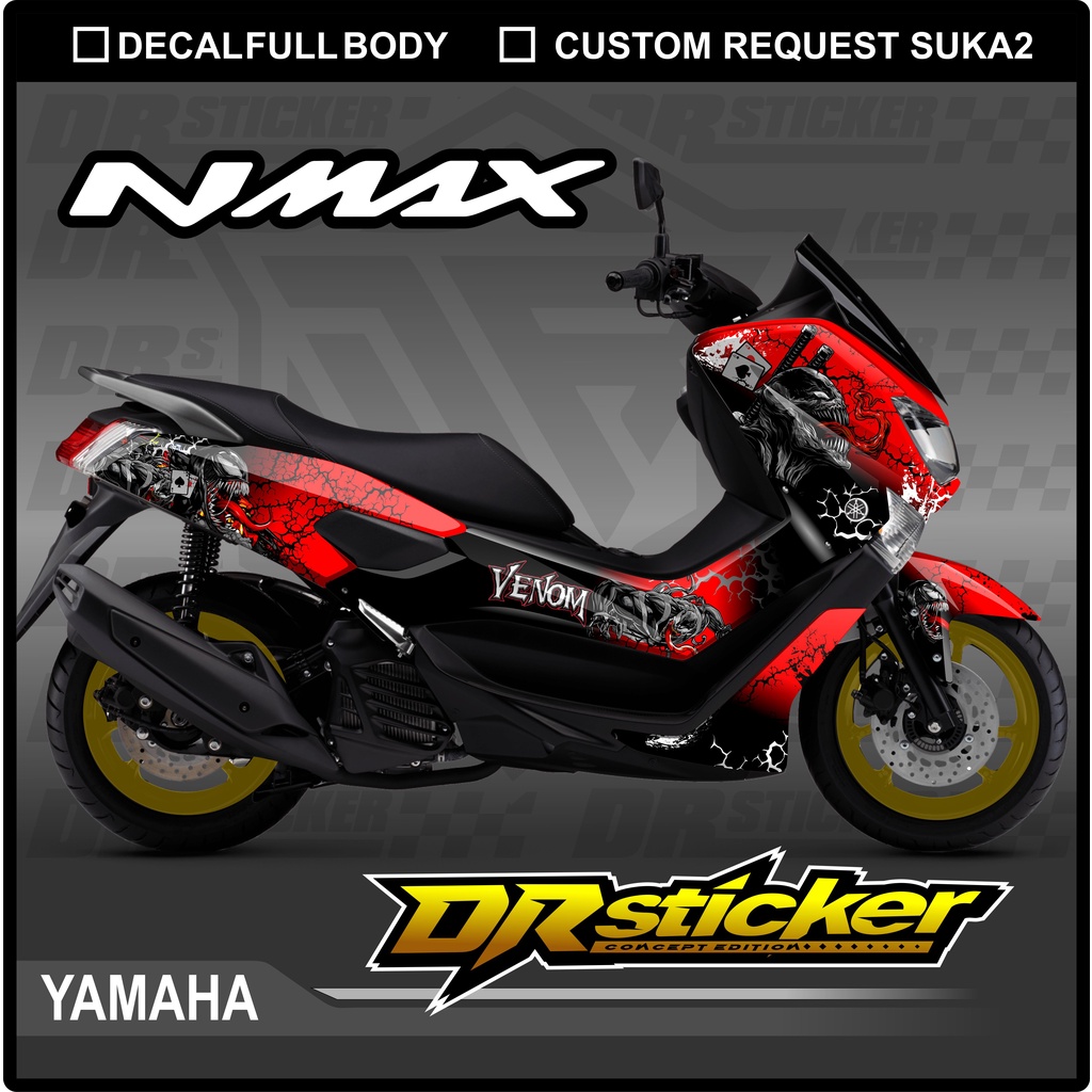 Decal Fulbody Nmax Old Lama - Dekal Sticker Nmax Old Desain Venom