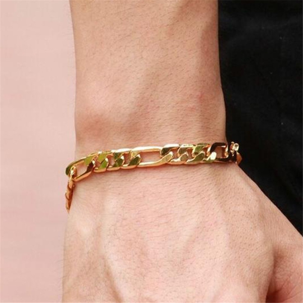 1pc Gelang Rantai Adjustable Warna Silver Gaya Korea Untuk Pria Dan Wanita