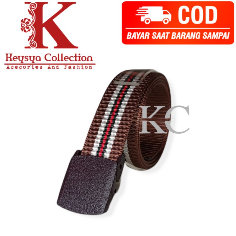 ikat pinggang pria Canvas nylon/ ment belt nylon canvas anti metal detektor