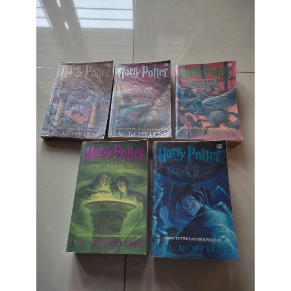 novel harry potter 1-5
