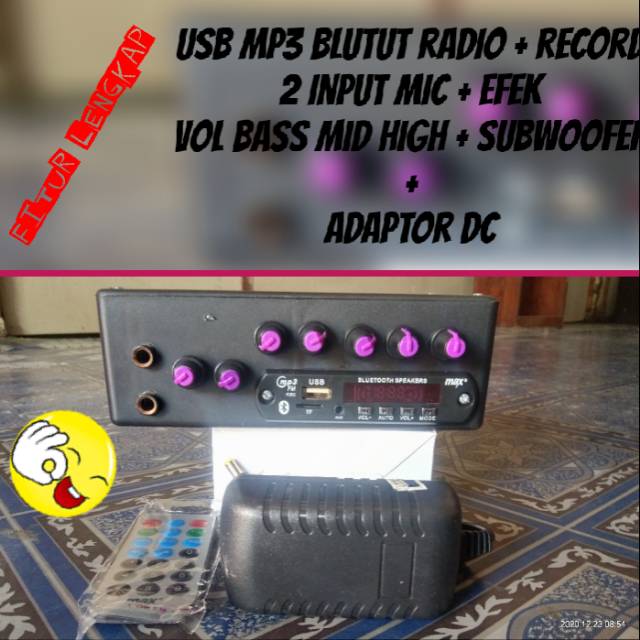 Amplifer mini  ,bluetooth + digital echo efek