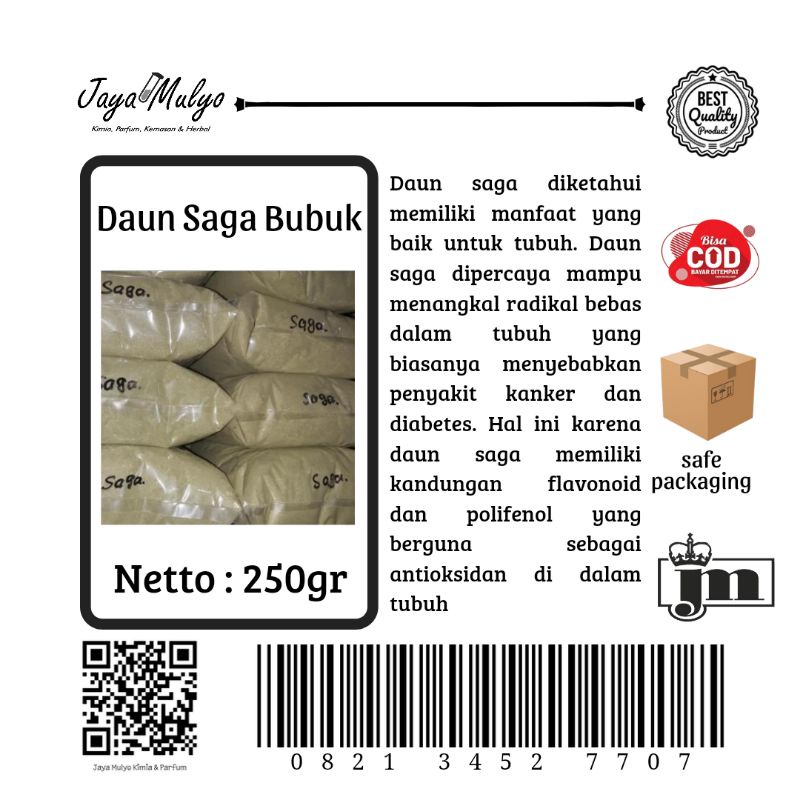 

Daun Saga Bubuk (250gr)