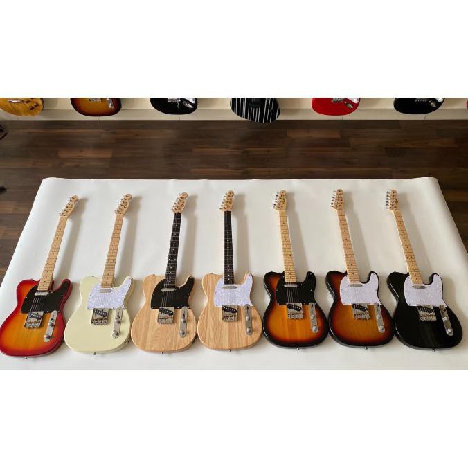 Gitar Fender Telecaster Hitam Paketan Ampli Orange , Kabel & Strap