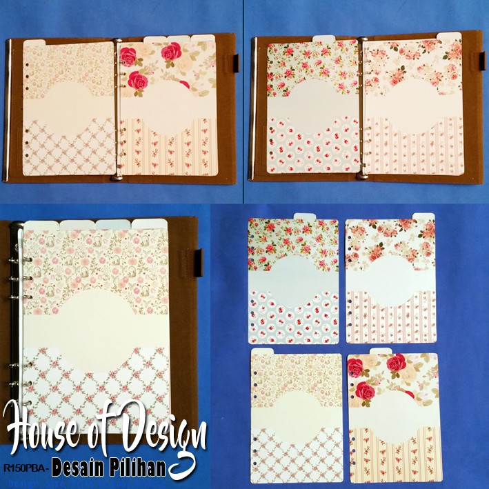 

Pembatas Vintage Flowers Binder Atas 2 Ring, 6 Ring, 20 Ring, 26 Ring 1 Set 4 Lembar Glossy Murah