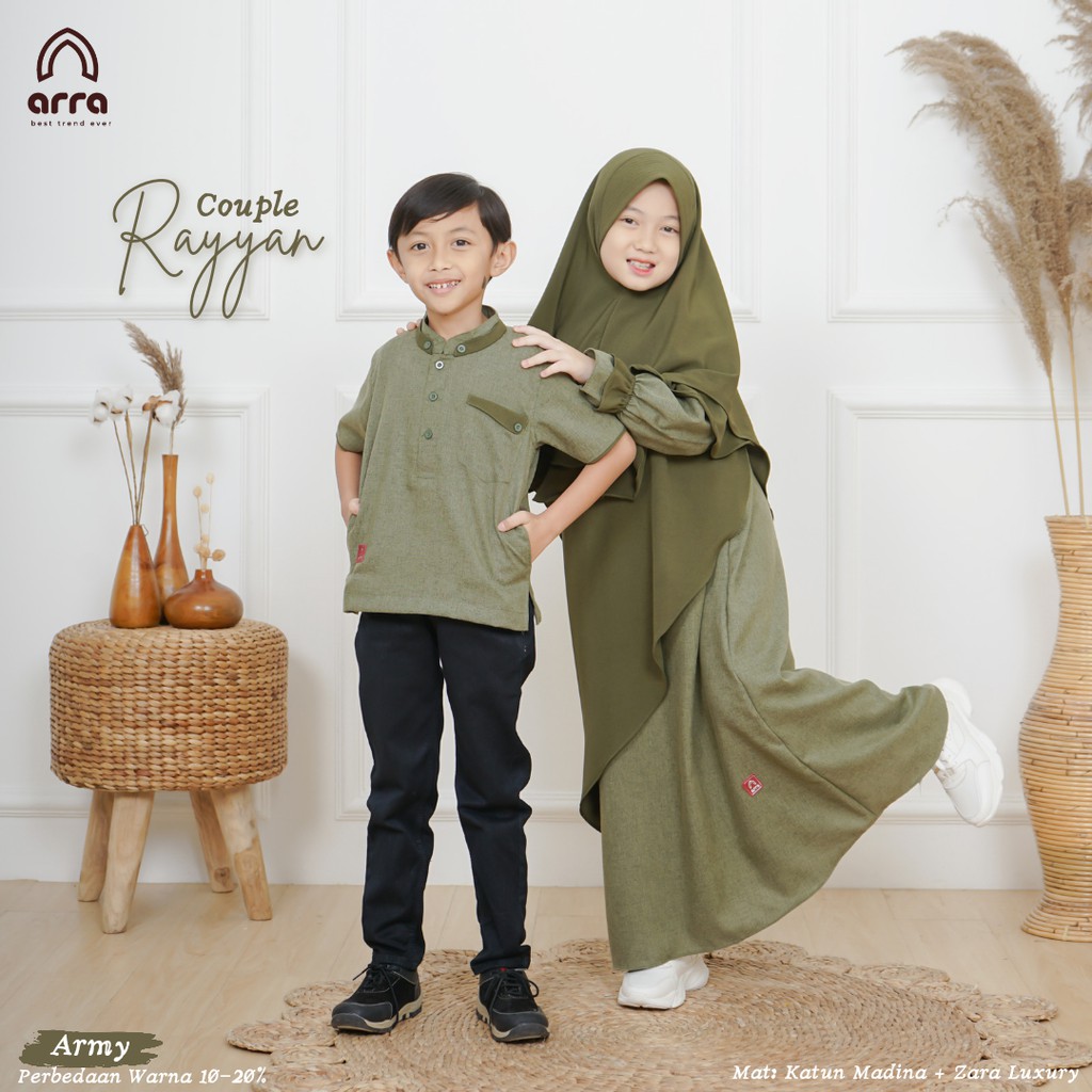 Gamis Sarimbit Keluarga Ayah Ibu Anak Series Rayyan Warna Army Original Premium Arra Sarimbit Couple 2023 Terbaru Busana Muslim Kapel Kondangan Baju Couple Keluarga Muslim Sarimbit 2023 Baju Kondangan Wanita Kekinian Jumbo