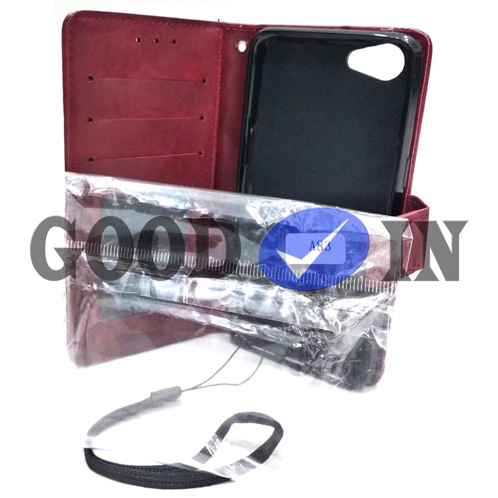 Flip Case - Flip Polos - Case Dompet Kulit Polos - Case Oppo A83