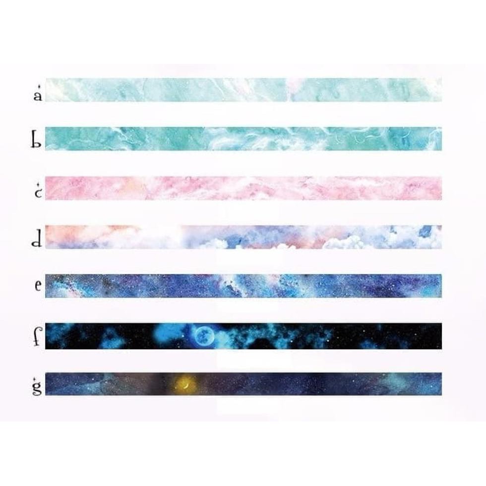 

TERMURAH TWILIGHT WASHI TAPE MASKING TAPE COLOURFUL SKYLIGHT ISOLASI WASHI TAPE