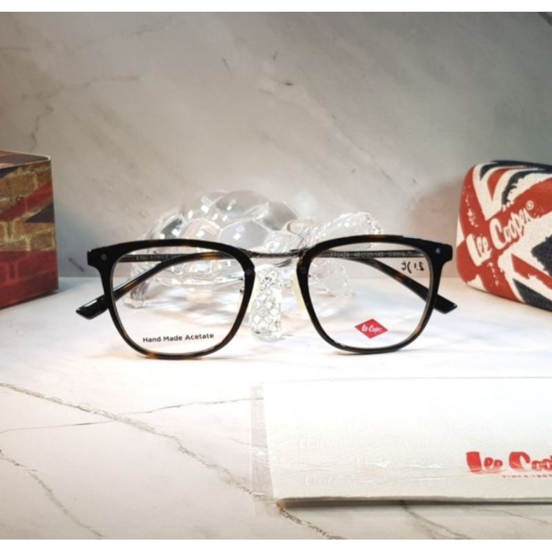 Kacamata Frame Original Lee Cooper FP0428C3w/2 Stylis Elegan Tortoise - Pria Wanita