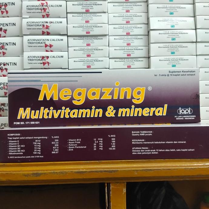 megazing multivitamin dan mineral