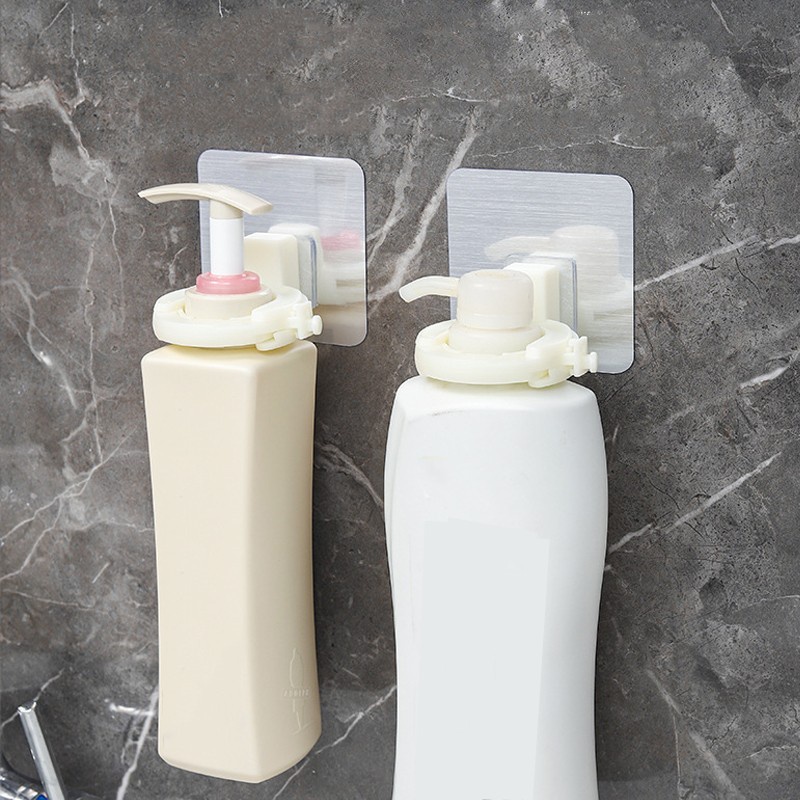 Rak Holder Penyimpanan Botol Gel Sampo Dan Hand Sanitizer Model Gantung Dinding Untuk Kamar Mandi