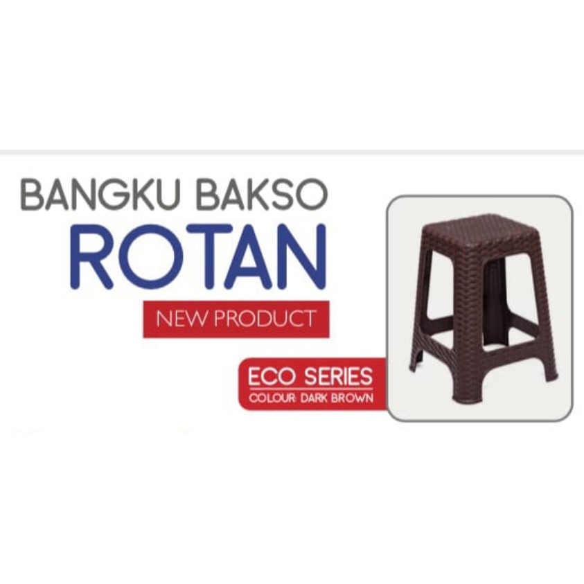 Kursi / Bangku Bakso Plastik Motif Anyaman