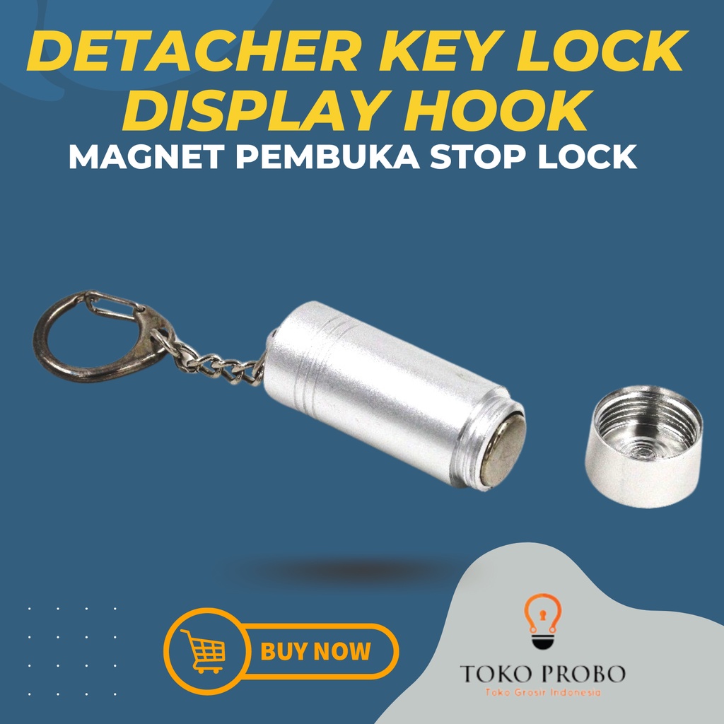 Magnet Pembuka Kunci Pengaman Display Toko [ Detacher Key Lock Display Hook ]