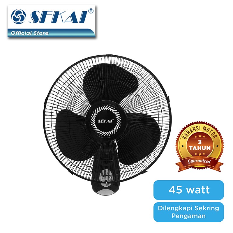 SEKAI Kipas Angin Dinding Remote / Wall Fan 16 Inch - WFN 1628 RC