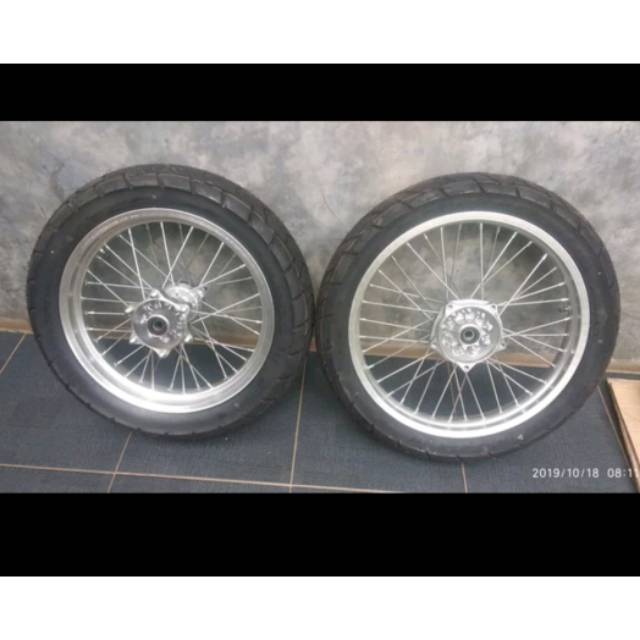 Velg velk tromol depan belakang kawasaki versys pnp ninja 250 jari jari