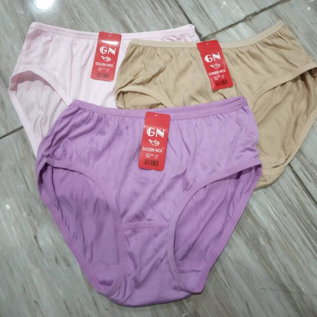 GOLDEN NICK 6 pcs Celana Dalam Wanita Dewasa SNI kode 937 Uk. M - XXL