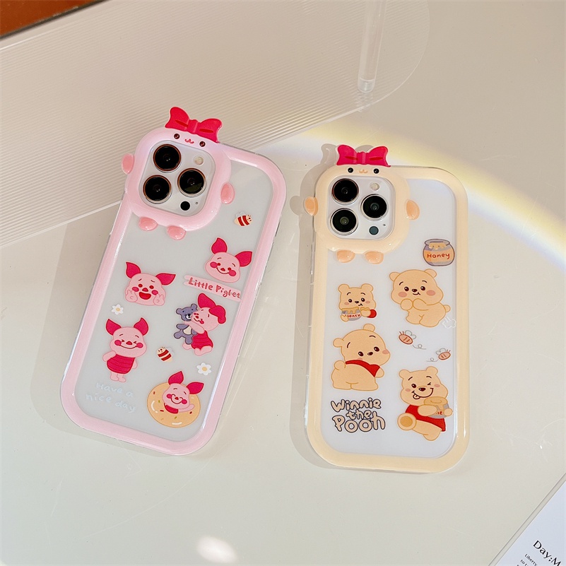 Soft Case Tpu Motif Winnie Pooh Untuk iPhone 14 13 12 11 Pro Max X Xr Xs Max 7 8 6 6s Plus SE 2020