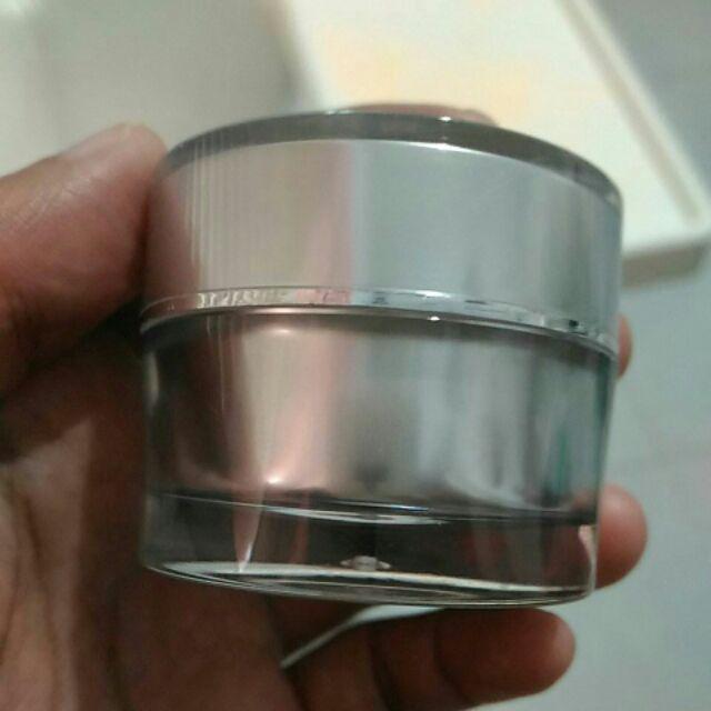 Pot Acrylic Putih 10gr List Silver