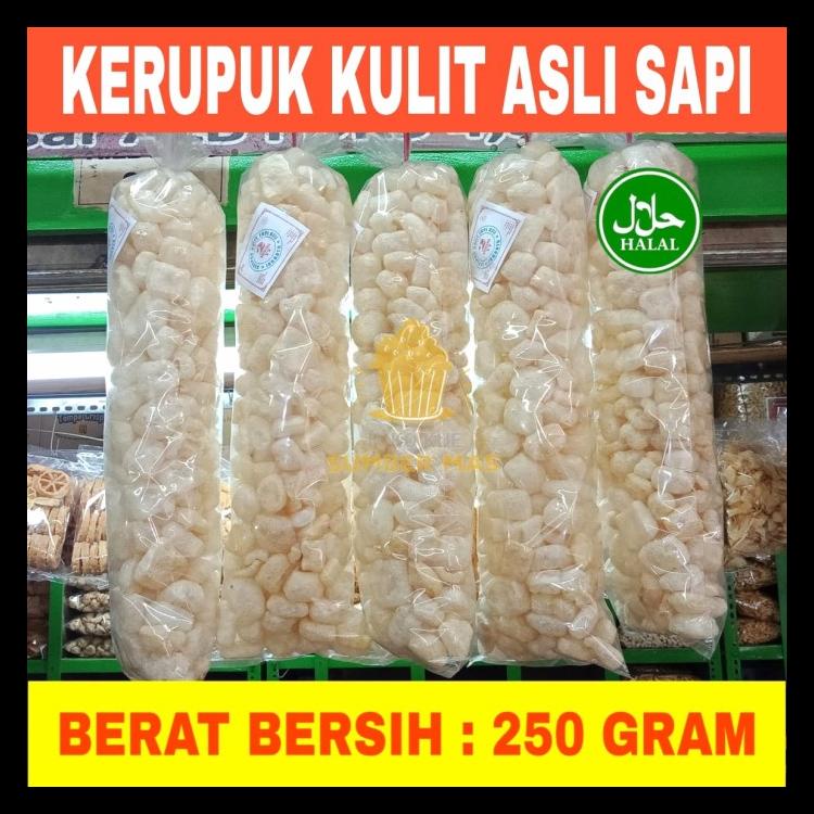 

KERUPUK KULIT HALAL /KRUPUK JANGEK/RAMBAK ISI 250 GRAM BERKUALITAS