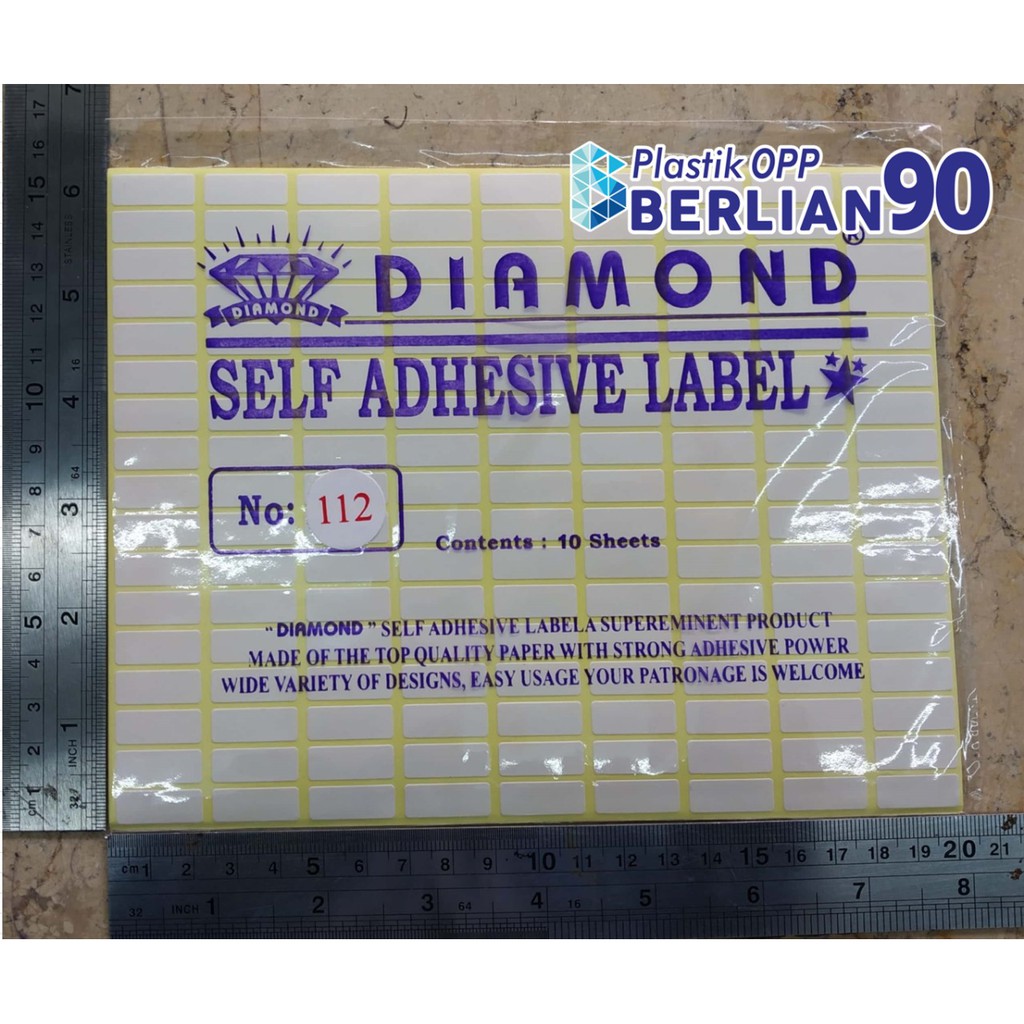 

Label 112 Sticker 2 x 0,8 cm Isi 1530 Stiker
