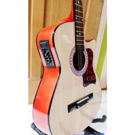 gitar akustik elektrik yamaha fg425 warna cream