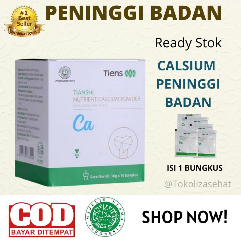 

[COD] CALSIUM PENINGGI BADAN | PENINGGI BADAN TIENS | SUSU CALSIUM BPOM