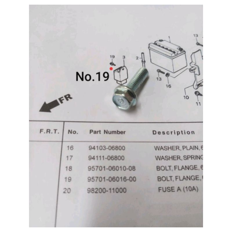 Baut kiprok honda astrea grand impresa legenda original