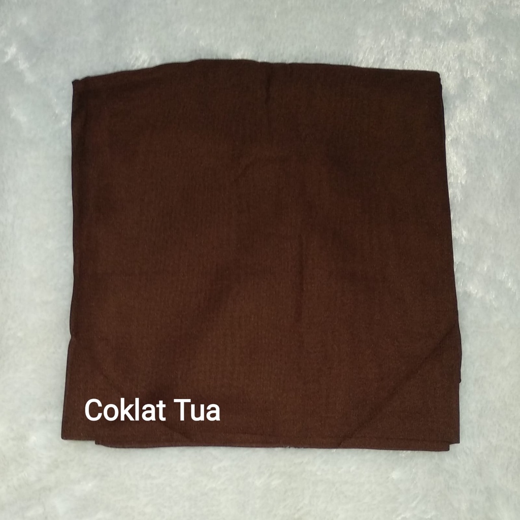 GF Medan - BELLA SQUARE TERMURAH - Jilbab Segi Empat Polycotton - Hijab Segiempat Murah Medan-COKLAT TUA