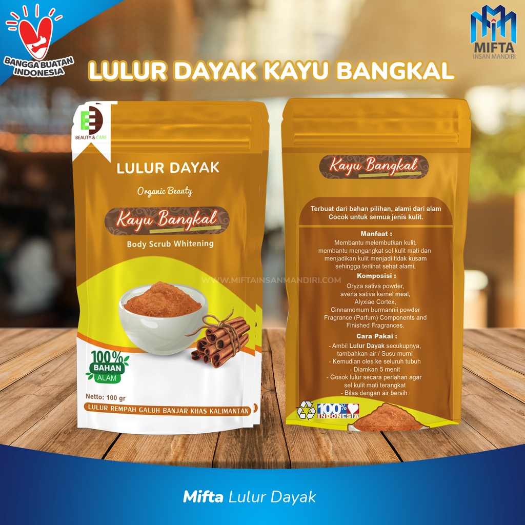 LULUR REMPAH KAYU BANGKAL ED / LULUR DAYAK ASLI / LULUR REMPAH ALAMI