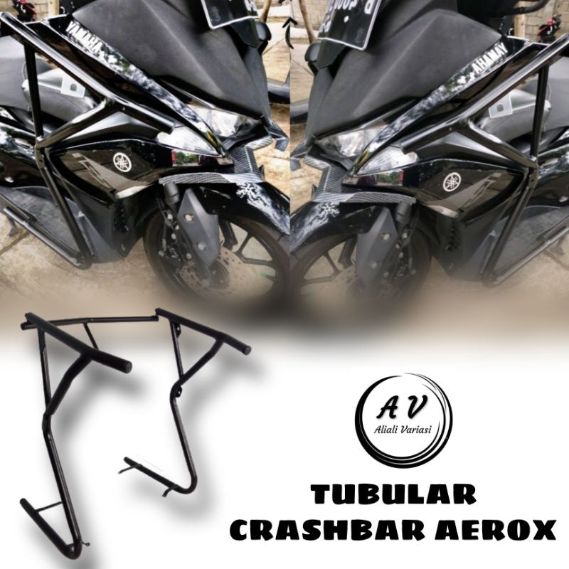 Tubular crashbar aerox 155