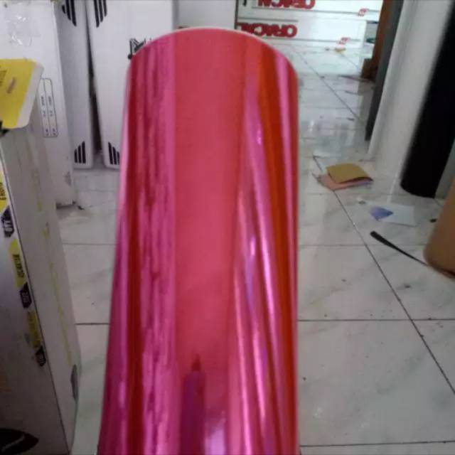 Stiker Skotlet pink chrome metalic Stiker motor pink chrome Skotlet pink infinity