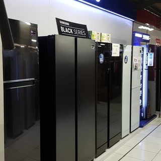 Jual KULKAS SIDE BY SIDE SAMSUNG HITAM BLACK MATT 700 LITER 2 PINTU