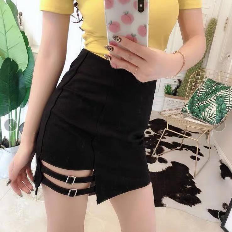Lm Boutique~ (S-XXL)Rok highwaist bodyconSKIRT STRIP 2