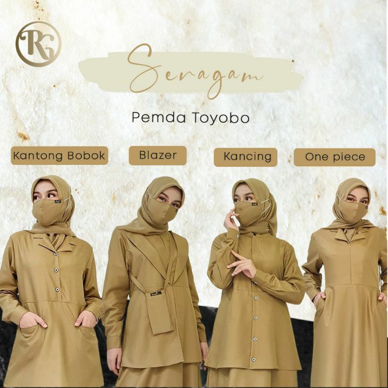 Gamis pemda / pdh Riyani ori