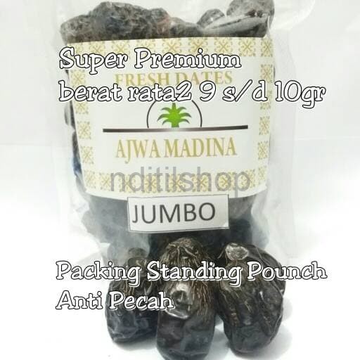 

Kurma Ajwa Madinah 1 kg Jumbo XL Super Besar Nabi Rosul Premium
