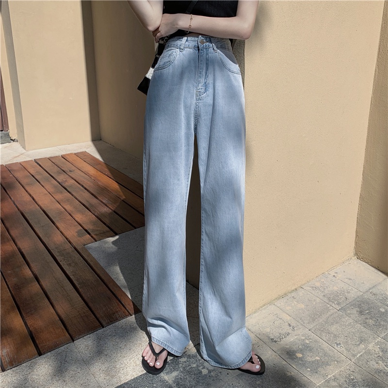 XIAOZHAINV Celana Panjang Wanita High Waist Jeans Korean Style 319