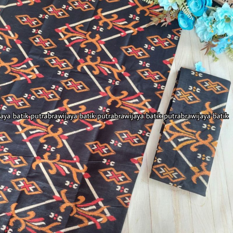 Jual Kain Batik Sogan Hitam Manis Primis Putrabrawijaya Keren Seragam ...