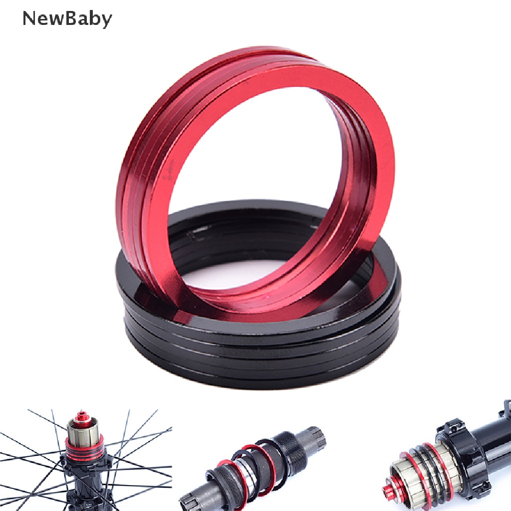 NewBaby 5Pcs 2mm Bikes Flywheel Washer Bottom Bracket Center Axis MTB Bicycle Hub Spacer ID