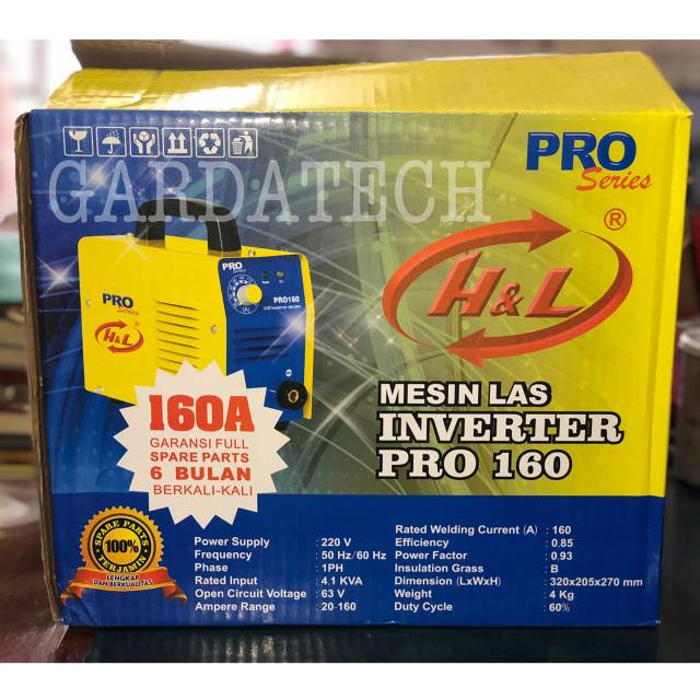 Mesin Las / Trafo Las Inverter H&L Pro 160