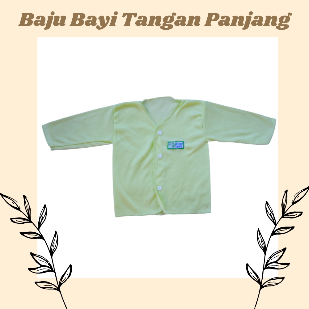 Baju Bayi Tangan Panjang Polos / Baju Bayi Panjang termurah