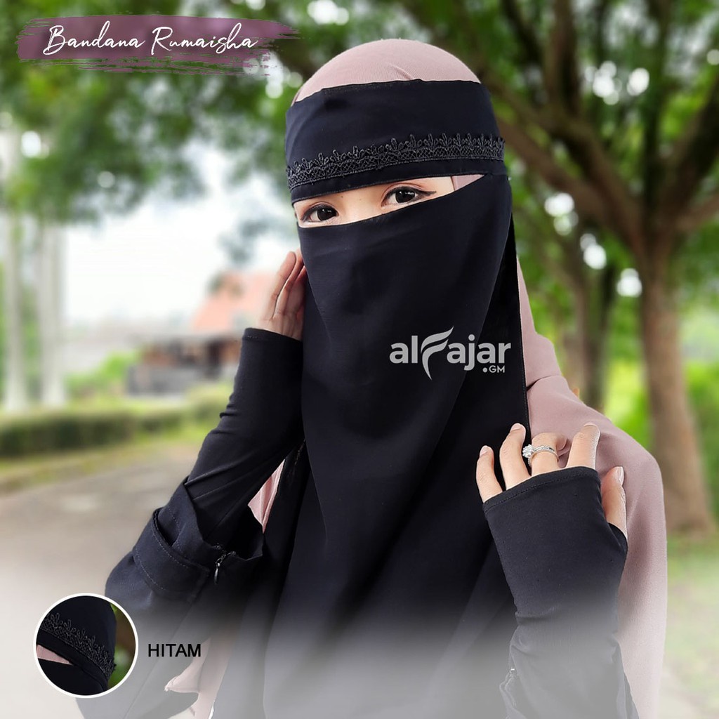 CADAR NIQOB BANDANA Dua Layer Sifon Silky Rumaisha by Alfajar