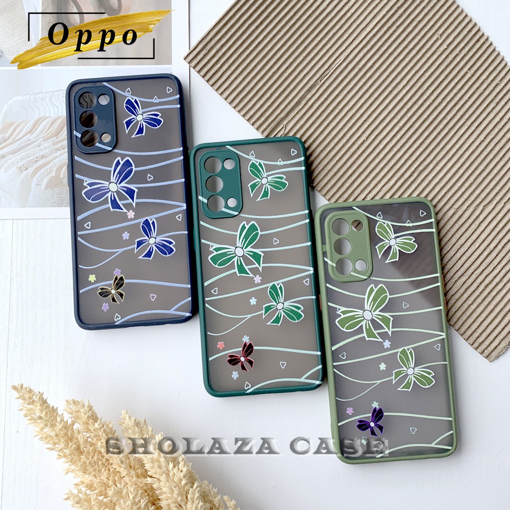 Case Motif Bunga Pita Oppo Lens Cover Case OPPO Reno 5 F1S F11 Reno 4F Reno 5F
