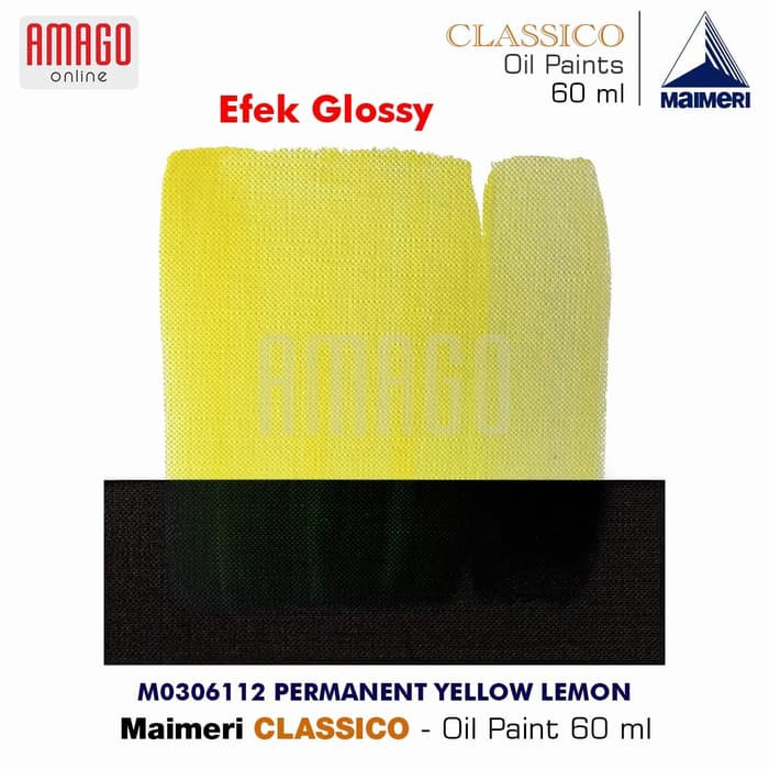 Cat Minyak Lukis MAIMERI Classico - Oil Paint - Permanent Yellow Lemon - 60ml - M0306112